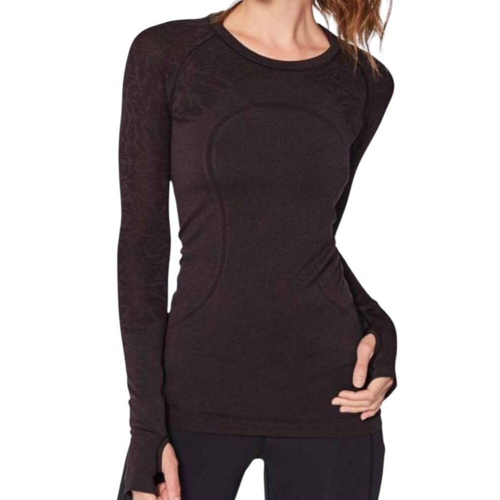 LULULEMON ATHLETICA Swiftly Tech Long Sleeve Crew Size 10